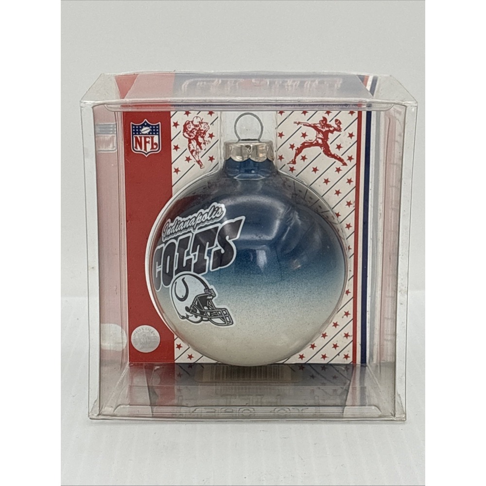 Indianapolis Colts NFL Glass Ornament - Topperscot Sports Collectors Series